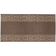 Maty antypoślizgowe - Mata łazienkowa Premium PVC 65 cm bordiura brąz - miniaturka - grafika 1