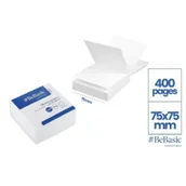 Etykiety samoprzylepne i bloki etykiet - Karteczki 75x75mm białe 400szt - miniaturka - grafika 1