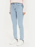 Spodnie damskie - Guess Jeans Jeansy W4YA92 D5CB3 Niebieski Slim Fit - miniaturka - grafika 1