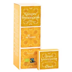 Tea Quiero Herbata Ginger Lemongrass Green Tea Bio - Herbata - miniaturka - grafika 1