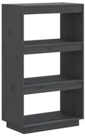 Regały - Szary regał minimalistyczny z drewna T7-C98 - miniaturka - grafika 1