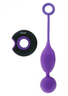 Kulki gejszy - ToyJoy caresse EMBRACE II REMOTE CONTROL EGG PRPLE - grafika 1