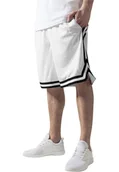 Spodenki męskie - krótkie spodenki STRIPES MESH SHORTS wht/blk/wht-XXL - miniaturka - grafika 1