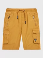Spodenki męskie - Guess Szorty materiałowe N2RD01 D3XN0 Beżowy Regular Fit - miniaturka - grafika 1