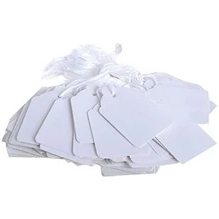 Q-Connect KF01619 bilet na nawlekanie 41 x 25 mm (opakowanie 1000 szt.) - biały - Cenówki - miniaturka - grafika 1
