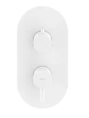 Baterie wannowe i prysznicowe - Ravak Espirit - Bateria podtynkowa, na 3 urządzenia, kolor biały matowy X070246 - miniaturka - grafika 1