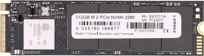 M.2 PCIe 512GB 2-POWER 2280 NVMe SSD7013A