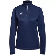 Bluzy damskie - Bluza Damska Adidas Entrada 22 Top Training Granatowa H57483-Xl - miniaturka - grafika 1