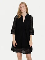 Sukienki - Vero Moda Sukienka letnia Honey 10275875 Czarny Relaxed Fit - miniaturka - grafika 1