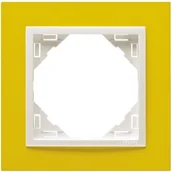 Klawisze i ramki - EFAPEL ANIMATO RAMKA 1-KROTNA ŻÓŁTY LODOWY 90910 TRG - miniaturka - grafika 1