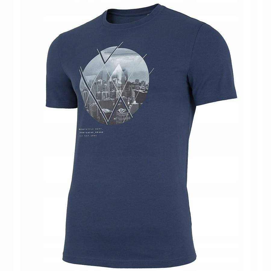 T-SHIRT MĘSKI 4F H4L21-TSM023 DENIM-S