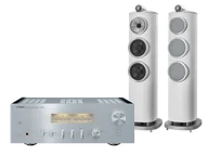 Zestawy stereo - Yamaha A-S1200 (srebrny) + 804 D4 (biały) - miniaturka - grafika 1