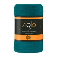 Narzuty - Koc narzuta z mikrofibry 150 x 200 cm Siglo, turkusowy - miniaturka - grafika 1