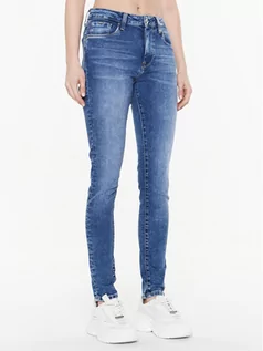 Spodnie damskie - Pepe Jeans Jeansy Regent PL204171 Niebieski Skinny Fit - grafika 1