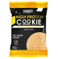 Zdrowa żywność - Ciastko Proteinowe o Smaku Słonego Karmelu z Miazgą z Orzeszków Arachidowych Frank&oli, 50g - miniaturka - grafika 1
