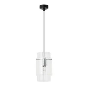 Savona lampa wisząca 1-punktowa czarna/chrom LP-707/1P - Lampy sufitowe - miniaturka - grafika 1