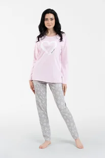 Noelia piżama damska długi rękaw, długie spodnie - Italian Fashion - Piżamy damskie - miniaturka - grafika 1