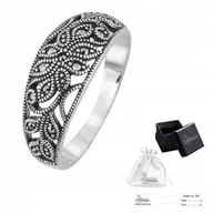 Pierścionki - Srebrny Pierścionek pr. 925 Pierścień z Markazytami Prezent dla Niejr. 22 - miniaturka - grafika 1