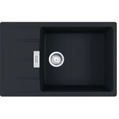 Zlewozmywaki - Franke Centro CNG 611-78 XL GSC Zlewozmywak granitowy jednokomorowy 78x50 cm czarny mat 114.0687.323 - miniaturka - grafika 1
