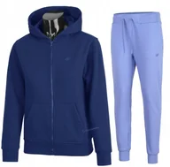 Spodnie sportowe damskie - 4F DAMSKI DRES BAWEĹNA KOMPLET BLUZA SPODNIE / rozm XL - miniaturka - grafika 1
