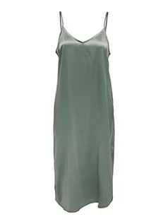 Sukienki - Bestseller A/S Onlvictoria damska sukienka satynowa na pasek Mid Dress Noos W, Lily Pad, XS - grafika 1