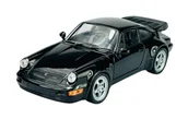 Samochody i pojazdy dla dzieci - WELLY PORSCHE 911 964 TURBO CZARNY 1:24 SAMOCHÓD NOWY METALOWY MODEL - miniaturka - grafika 1