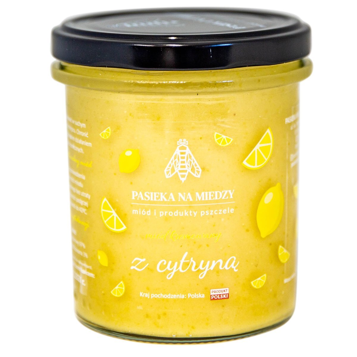 Miód kremowany z cytryną 450g Naturalny miód Polski