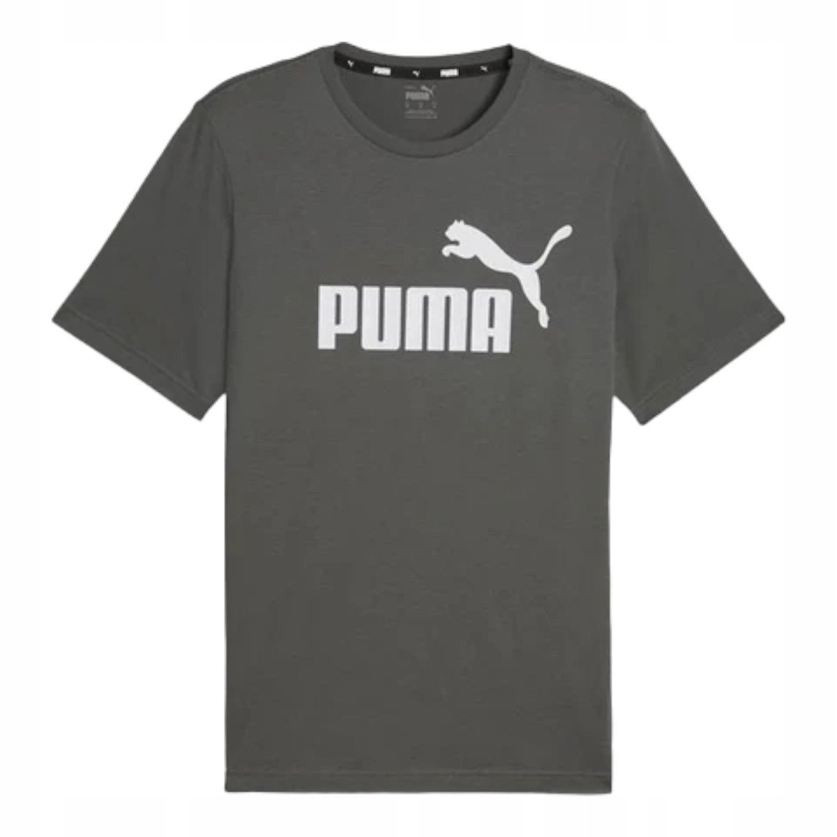 Puma Koszulka Męska T-Shirt Ess Logo Tee Szara R.L