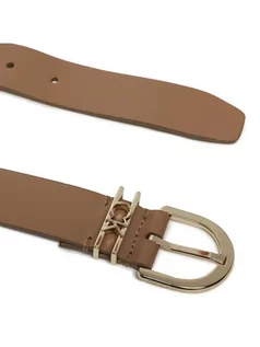 Paski - Calvin Klein Pasek Damski Ck Must Ck Loop Belt 30mm K60K610387 Beżowy - grafika 1