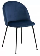 Krzesła - D2.Design Krzesło Louise Dark blue 210746 - miniaturka - grafika 1