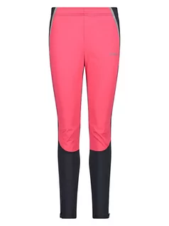 Spodnie sportowe damskie - CMP Legginsy funkcyjne w kolorze czarno-różowym - grafika 1