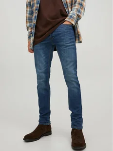Jack&Jones Jeansy Glenn 12224987 Granatowy Slim Fit - Spodnie męskie - miniaturka - grafika 1
