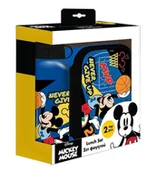 Zestawy naczyń dla dzieci - Lunch Box Bidon Aluminiowy, Pudełko Myszka Mickey - miniaturka - grafika 1