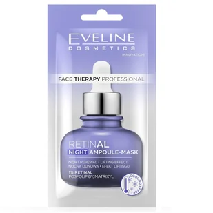 Eveline Cosmetics Face Therapy Professional Ampoule-Mask kremowa maseczka do twarzy Retinal 8ml - Maseczki do twarzy - miniaturka - grafika 1