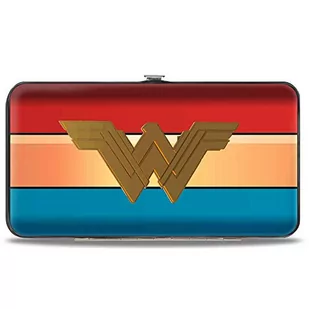 Buckle-Down - Portfel z zawiasami - Wonder Woman 2017 ikona/paski czerwony/złoty/niebieski damskie dziewczyny, wielobarwny - Portfele - miniaturka - grafika 1