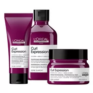 Zestawy kosmetyków damskich - Loreal Curl Expression, zestaw intensywnie nawilżający do loków i fal, szampon + odżywka + maska - miniaturka - grafika 1