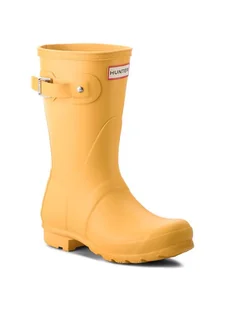 Hunter Kalosze Original Short WFS1000RMA Żółty - Kalosze damskie - miniaturka - grafika 1