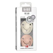 Smoczki uspokajające - BIBS de Lux One Size 2 - Pack Ivory & Blush Smoczek Uspokajający Silikonowy - miniaturka - grafika 1