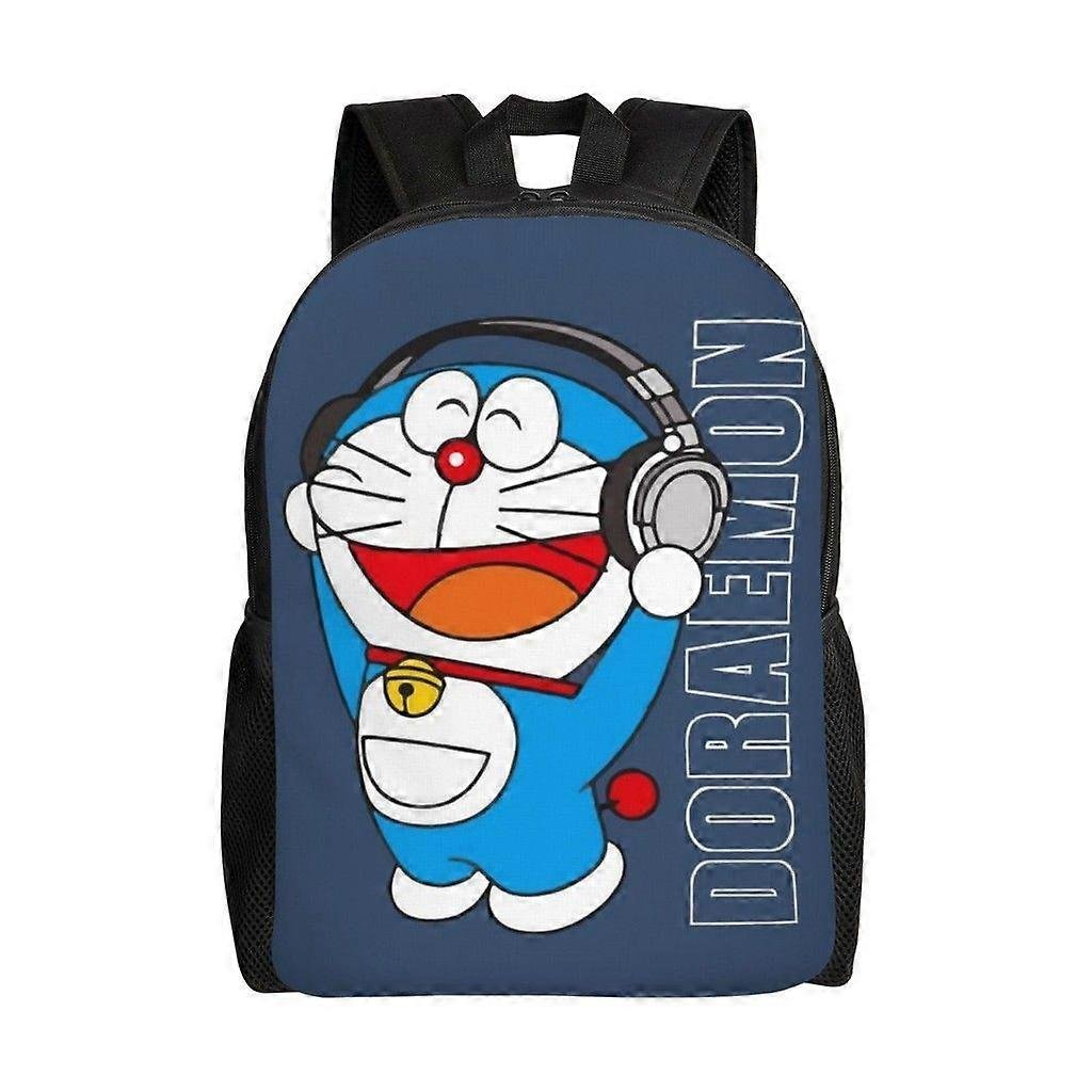 Doraemon Wszechstronny plecak Zmywalny plecak szkolny w stylu casual Modna torba na komputer z tkaniny Oxford Unisex-hjka4585