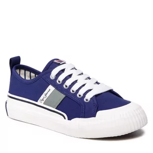 Pepe jeans Tenisówki Ottis Combi Boy PBS30526 Navy 595 - Trampki damskie - miniaturka - grafika 1