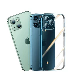 Joyroom Chery Mirror Case etui pokrowiec do iPhone 13 Pro obudowa z metaliczną ramką srebrny (JR-BP908 silver) - Etui i futerały do telefonów - miniaturka - grafika 2