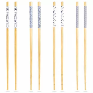 Pałeczki bambusowe do sushi zestaw 8 szt. 24 cm kod: O-139166 + Sprawdź na SuperWnetrze.pl - Zestawy do sushi - miniaturka - grafika 1