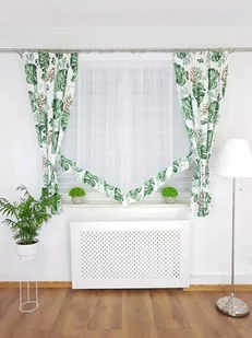 FIRANA Z MODNYM WZOREM ZIELONE MONSTERY FIRANKA GOTOWA DO KUCHNI KOMPLET - Firany FIRANA Z MODNYM WZOREM ZIELONE MONSTERY FIRANKA GOTOWA DO KUCHNI KOMPLET - Firany - miniaturka - grafika 1