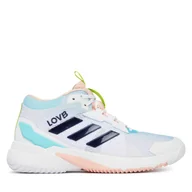 Buty sportowe damskie - Buty halowe adidas Crazyflight 6 Mid HQ0112 Biały - miniaturka - grafika 1