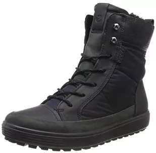 ECCO Damskie buty sportowe Soft 7 TRED W, wysokie sneakersy, granatowe, rozmiar 39 (DE), grantowy, 39 eu - Sneakersy damskie - miniaturka - grafika 1
