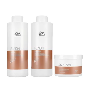 WELLA PROFESSIONALS, FUSION, Intense Repair Zestaw szampon 1000ml + odżywka 1000ml + maska 500ml, 3 szt. - Maski do włosów WELLA PROFESSIONALS, FUSION, Intense Repair Zestaw szampon 1000ml + odżywka 1000ml + maska 500ml, 3 szt. - Maski do włosów - miniaturka - grafika 1