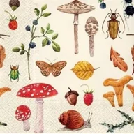 Dekoracje i nakrycia stołu na imprezę - Paw Serwetki Las 33 x 33 cm 20 szt. - miniaturka - grafika 1