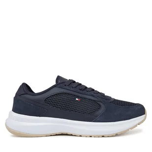 Sneakersy Tommy Hilfiger Sporty Runner FW0FW08644 Granatowy - Sneakersy damskie - miniaturka - grafika 1