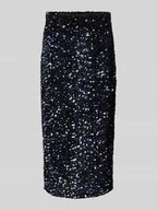 Spódnice - Spódnica midi o kroju podkreślającym sylwetkę z cekinami model ‘KAM’ - miniaturka - grafika 1