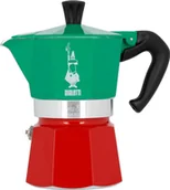 Zaparzacze i kawiarki - Bialetti Moka Express Italia 3tz czerwono-zielona - miniaturka - grafika 1